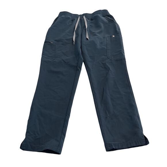 Figs Pants - FIGS High Waisted Yola Skinny Scrub Pants in Dark Harbor Size Large